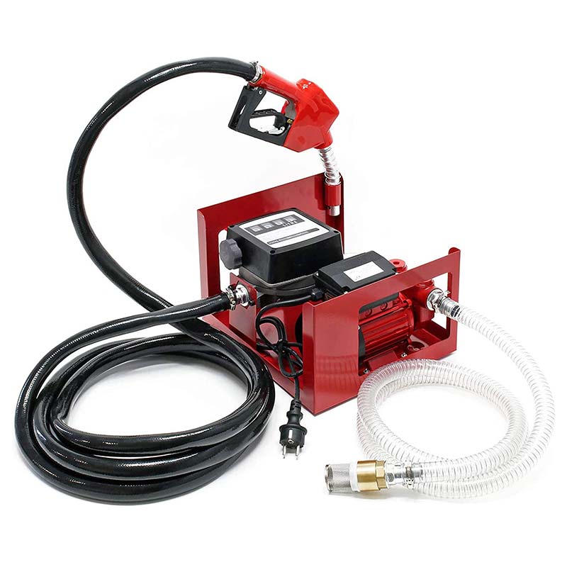 4 अंकी फ्लो मीटरसह सेल्फ प्राइमिंग इलेक्ट्रिक ऑइल डिझेल ट्रान्सफर पंप