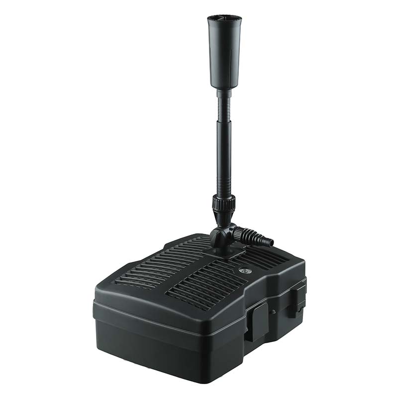 वॉटरफॉल फिश पॉन्ड फाउंटन पंप विविध नोजलसह